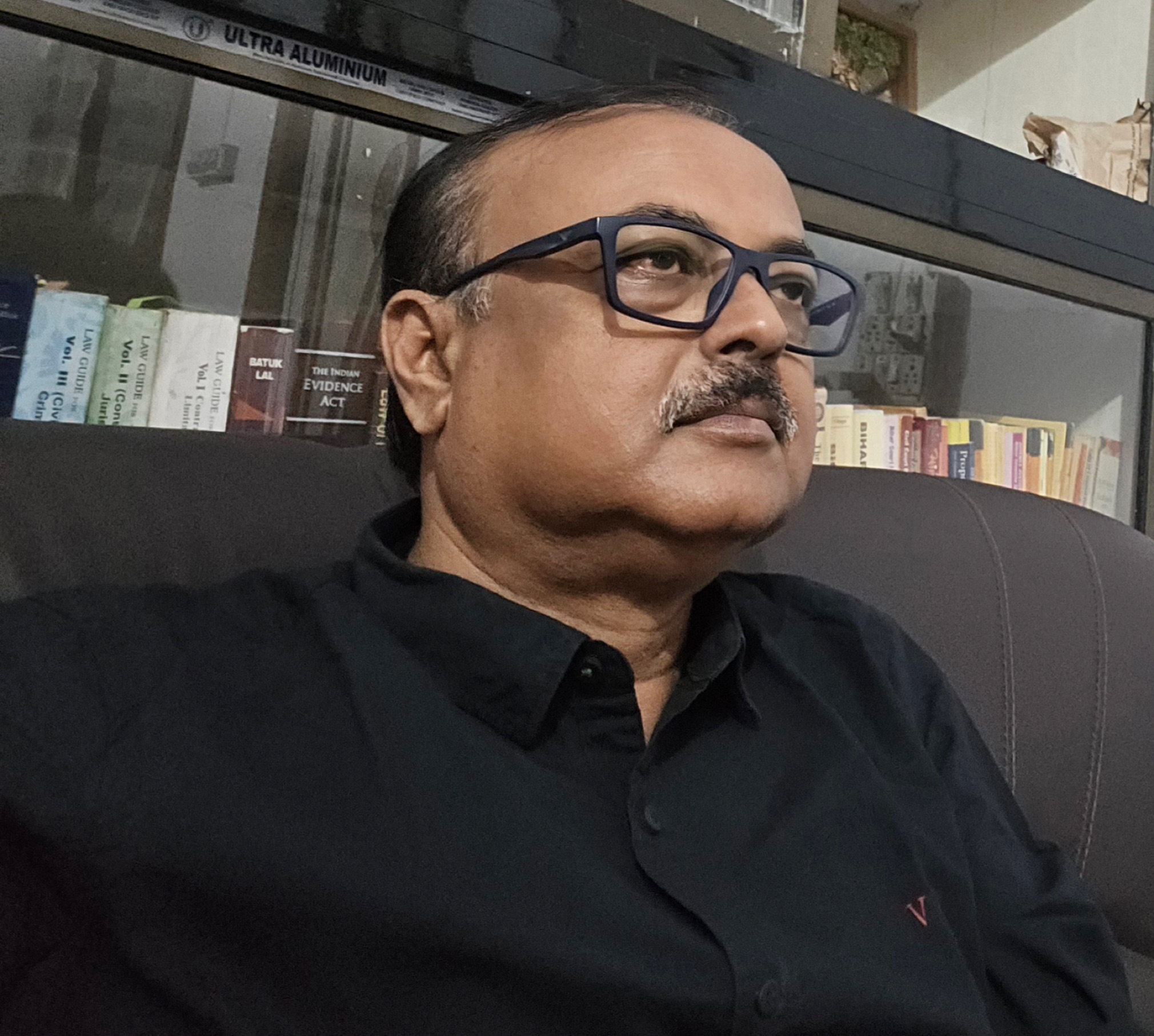 Anup Roy, astrologer and founder of Astro Insight, at his consultation office